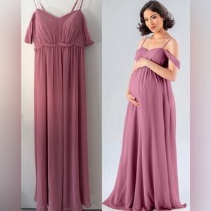 Kennedy Blue Bridesmaid Dress Dusty Pink Jewel